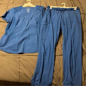 Cherokee Classic Blue Medical Scrub Set